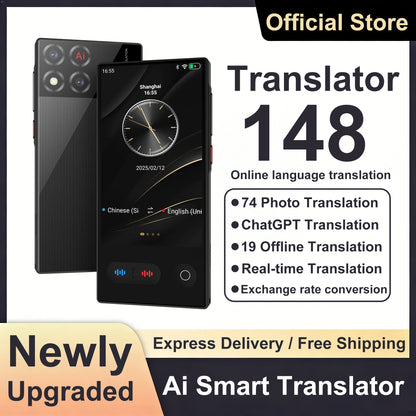 Language Translator Device 148 In Real-time Online Languages Translation Device Portable AI ChatGPT Photo Intelligent Translate