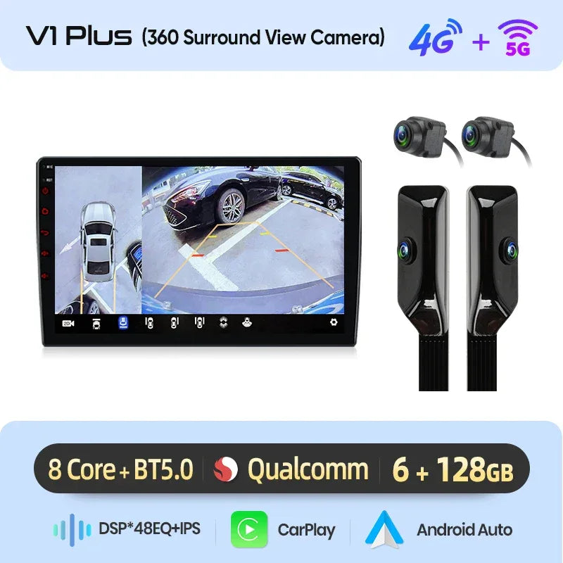 Junsun Wireless CarPlay Android Auto Car Radio For Citroen C5 2008 2009 2010-2017 RDS 4G WiFi GPS 2din BT Car accessories