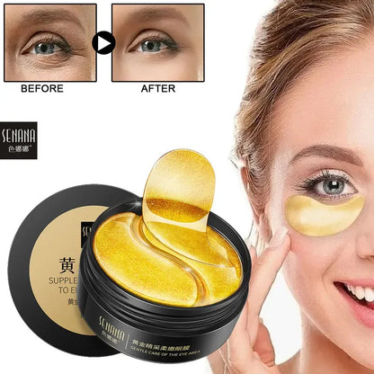 Skincare Products 24K Gold Hyaluronic Acid Eye Mask Remove Dark Eye Circles Collagen Eye Patches Korean Face Care Product