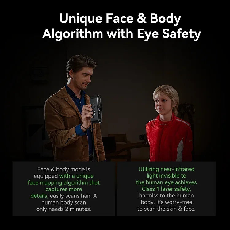 Creality CR-Scan Otter Portable Upgraded Handheld 3D Scanner 0.02mm Accuracy High Efficiency 20fps Speed Scanning Anti-shaking