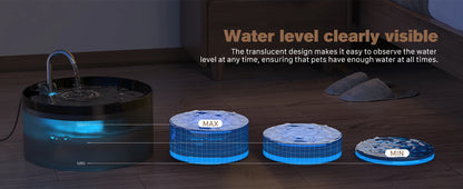 Pet Water Fountain Auto Filter Set Automatic Sensing Cat Drinker 2.1L Recirculate Filtring Drinking for Cat Dog Water Dispenser