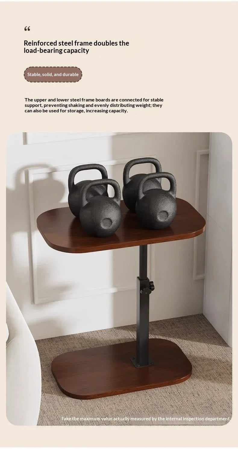 Adjustable Sofa Side Table Living Room Household Tea Table Small Coffee Table Bedroom Bedside Table Headboard Storage Rack