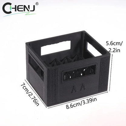 3D Printed Beer Crate Style Battery Storage Case No. 5 Aa No. 7 Aaa Battery Basket Stackable Batteries Storage Box Home Decor