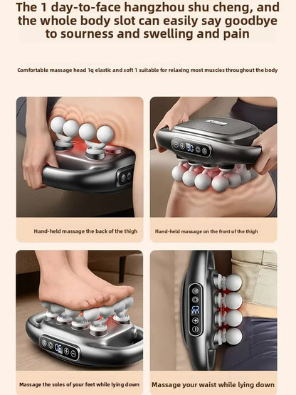 Brand high-end 16-head fascia gun multi-head massager, waist and back muscles deep relaxation 16-head massager