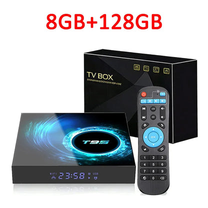 2026 New Android TV Box T95 Allwinner H616 Android 16 8GB+256GB  Dual Wifi BT5.4 Ultra HD Smart Home Theater TV Box Media Player