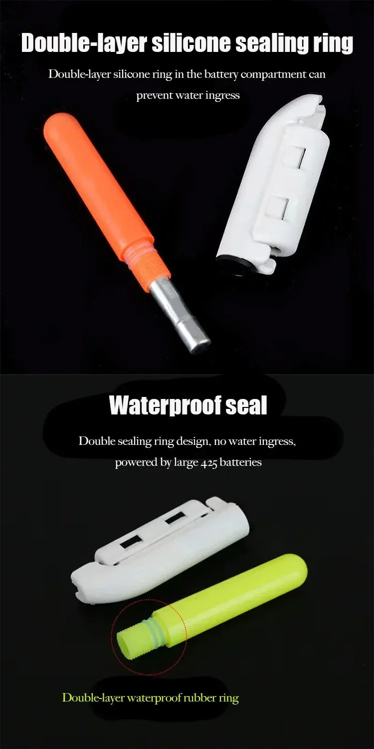 1PC Night Fishing Electronic Rod LED Light Stick Luminous Glow Waterproof Rock Fishing Float Tackle Accessories CR425 Battery