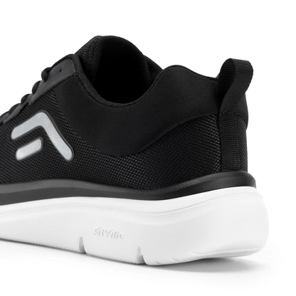 FitVille Walking Shoes for Men Wide Width Thick sole Lightweight Breathable Sneakers Shoes for Plantar Fasciitis Pain Relief
