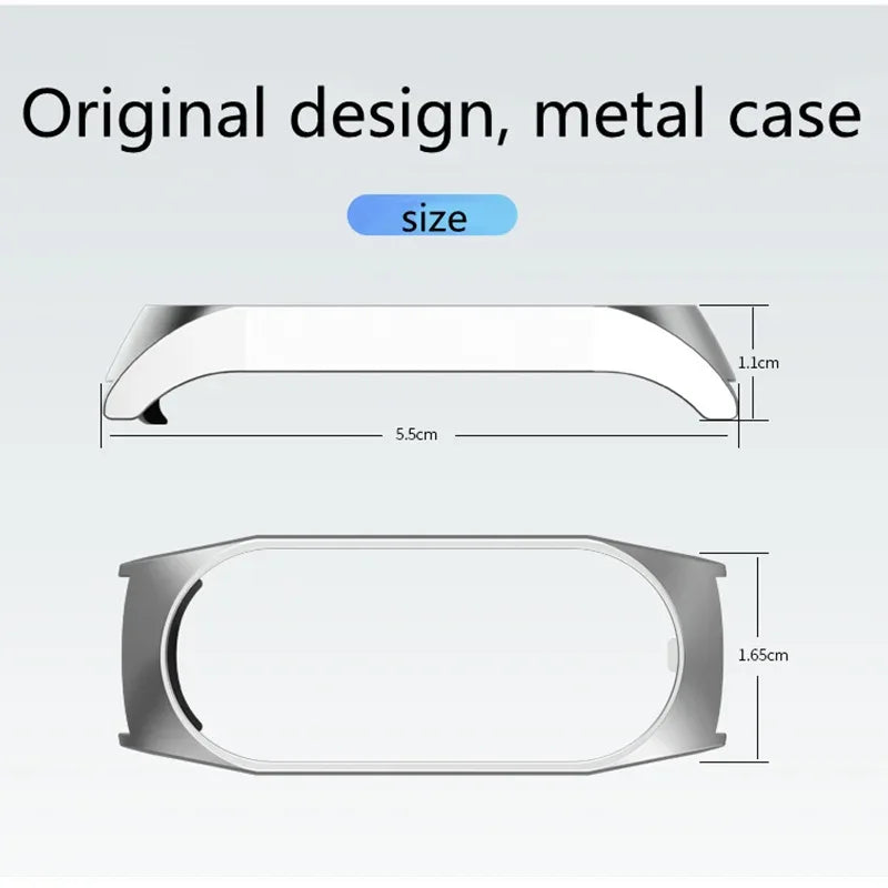 Metal Strap bracelet for Xiaomi mi band 7 6 5 3 4 strap Stainless Steel MiBand 4 Smart Wrist Strap for xiao mi miband 4 3 straps