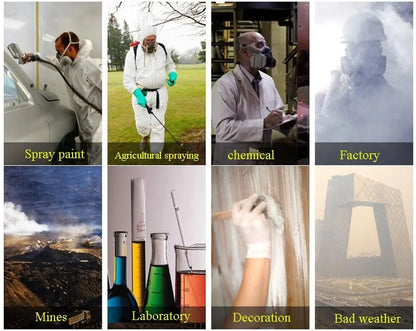 6800 Anti-gas full face mask spray paint chemical grinding activated carbon for gas mechanical polishing logging coating welding