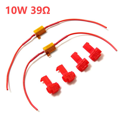 2Pcs Car LED Canbus Decoder 25W 25Ohm Load Resistors for Automobile Turn Signal Lantern License Plate Lamp Resistors Resistance