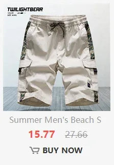 Summer Pure Cotton Men's Cropped Trousers Oversized Casual Shorts Multi Pocket Tooling Capri Pants Men Cargo Pants AF5820
