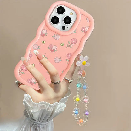 INS Flower Chain Phone Case For Huawei P40 Lite Nova 3i Y70 Honor 90 Lite X8 X6 X9A X7A X8A X7B X8B X9B Soft Silicone Cover