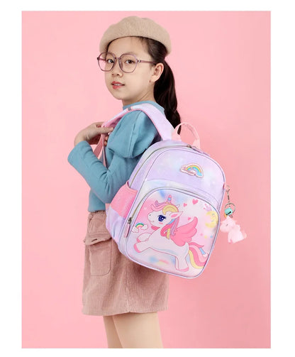 New Unicorn Backpack For Girls Cartoon Pink Princess School Bags Kids Satchels Kindergarten Bookbag Mochila Infantil Escolar