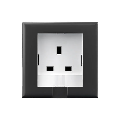 UK Plug 13A Recessed Bathroom Socket Panel with Hidden Waterproof Plug and Built-in Type 86 Kitchen Invisible 220V Socket