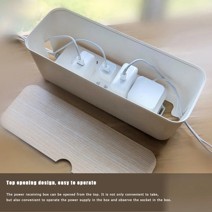 Cable Storage Box Power Strip Wire Case Anti Dust Charger Socket Organizer Network Line Storage Bin Charger Wire Management New
