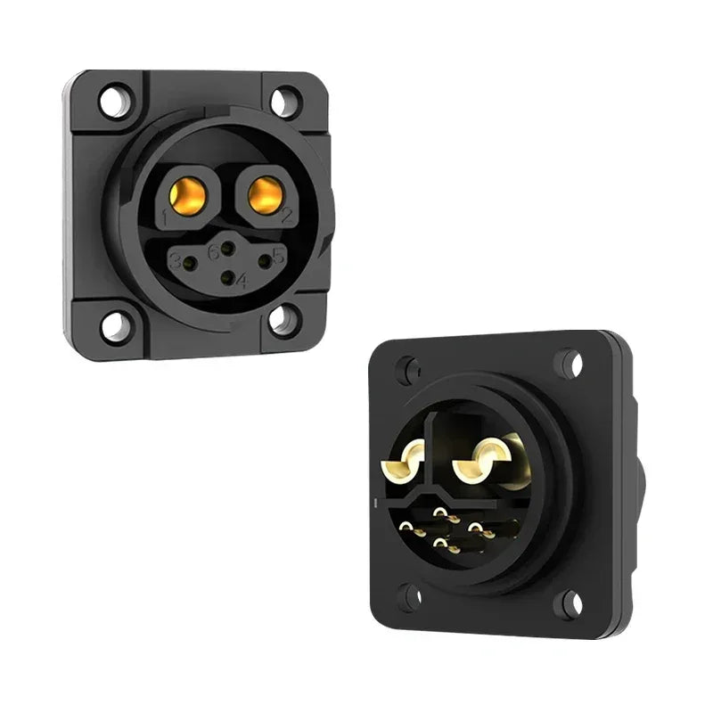 M23 2+4 Rechargeable Battery Aviation Plug Electric Motorcycle Battery Charging Connector 6pin Male Female Waterproof Connector