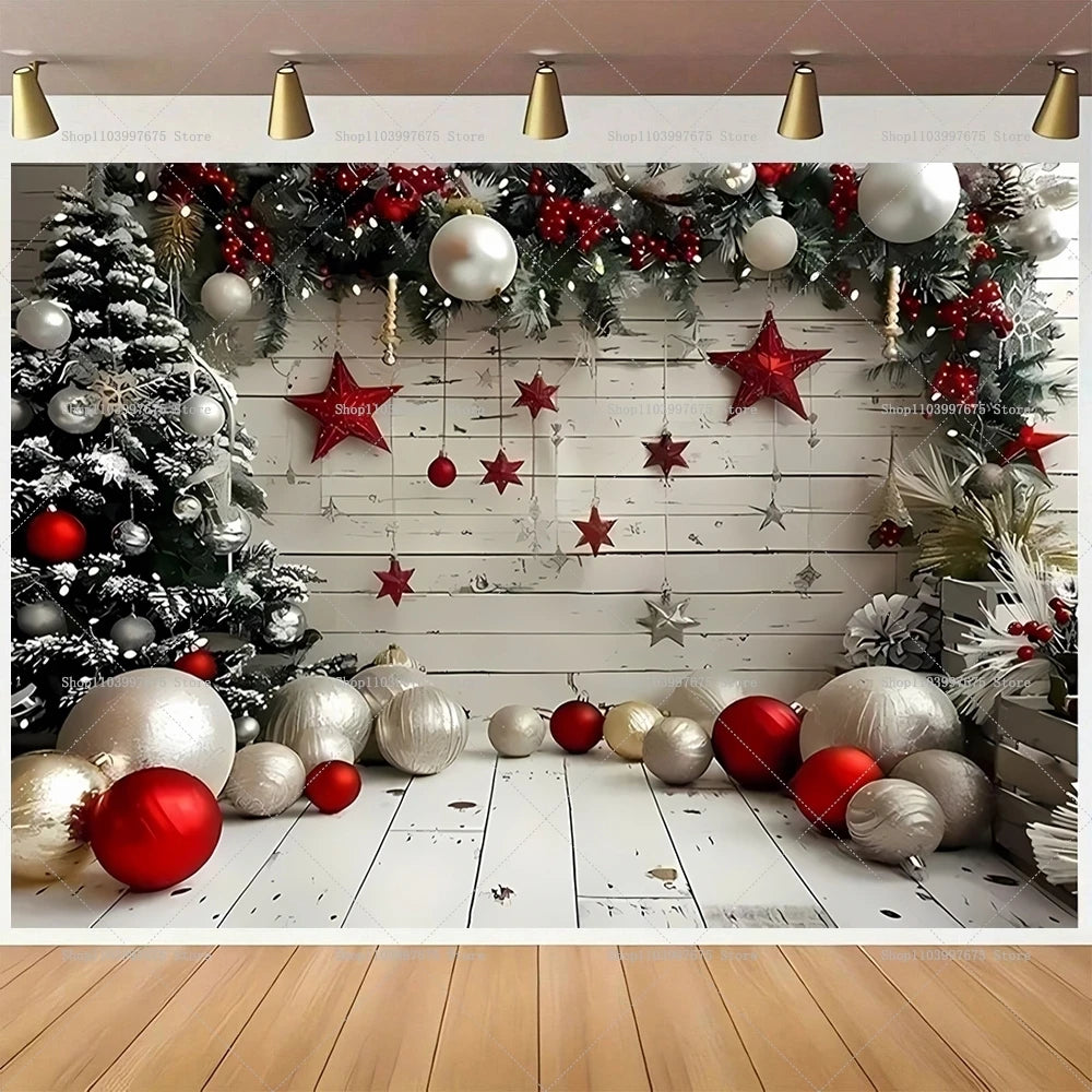 Merry Christmas Backdrops Wonderland Snowman Decor Photography Background Kids Birthday Party Baby Shower Banner Party Supplies