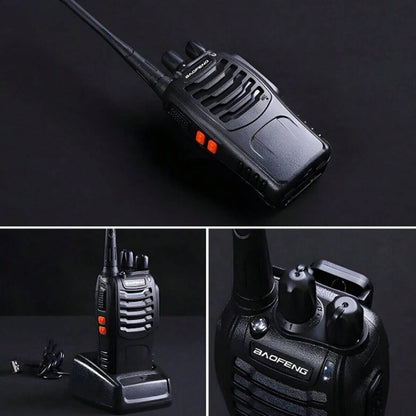 2pcs Baofeng BF-88E portable wireless Handheld walkie16CH UHF 446.00625-446.19375MHz 12.5KHz Channel Separation with USB Charger