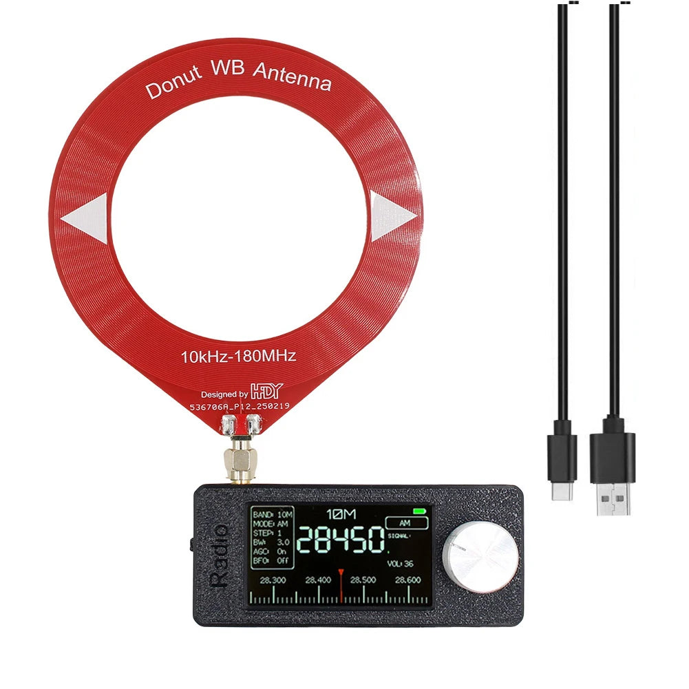 SI4732 0.5-108mhz Portable Radio 1.9inch IPS Screen Pocket Mini Radio LSB USB AM FM FM/AM Radio HF SW MW VHF Radio