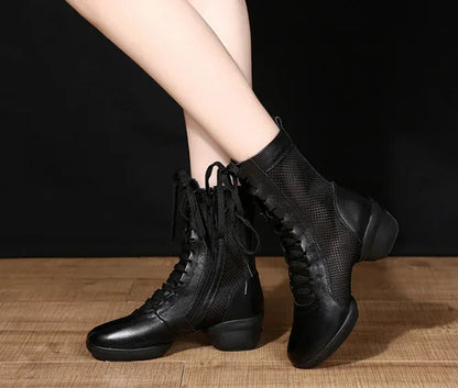 XIHAHA Dancing Boots Woman Jazz Dance Shoes High Quality Soft Women's Ballroom Modern Dancing Shoes Ladies Boots Sneakers