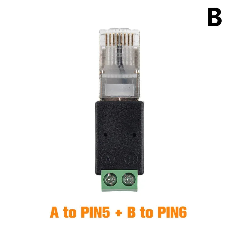 RJ45 to RS485 Converter RJ45 Terminal Adapter RJ45 to RS485 Adapter Crystal Head to Terminal