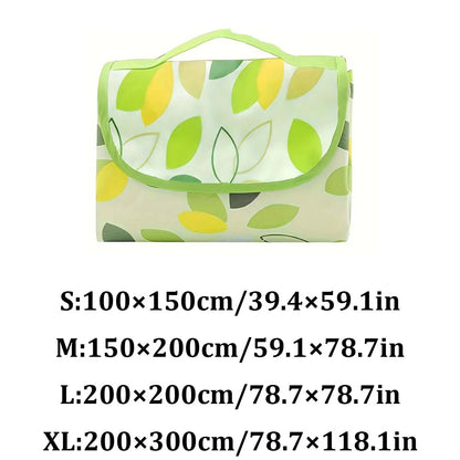Foldable & Portable Picnic Blanket Thickened Waterproof Beach Blanket Lightweight Camping Tent Grassland Mat For Parties Travels