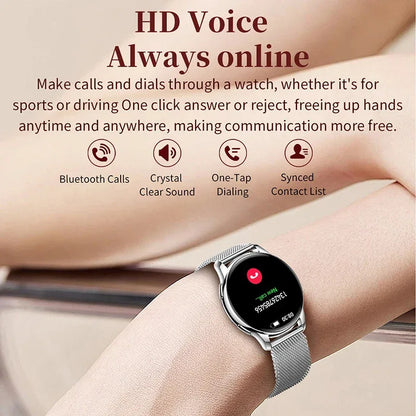 New Original Ultra Thin Women SmartWatch 1.32"AMOLED Display HD 466*466 Always Show Time Call Reminder for Women Smartwatch gift