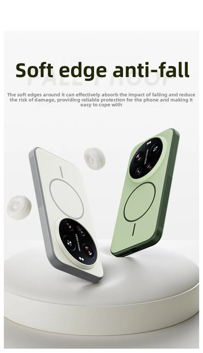 For Xiaomi Mi 17 Ultra Case Hard Silicone Skin Magnetic Wireless Charging Protective Back Cover For Xiaomi Mi 17 17Ultra hell