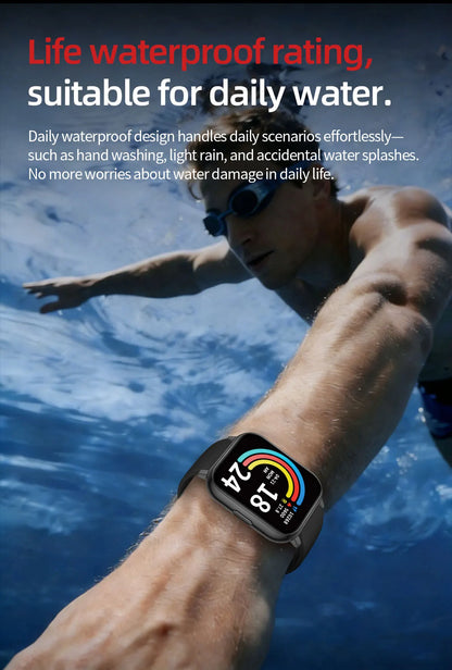 LIGE 2026 New Health Monitor 1.83" HD Screen Fitness SmartWatch Call Reminder Bluetooth Call Waterproof Smart watch Men Women