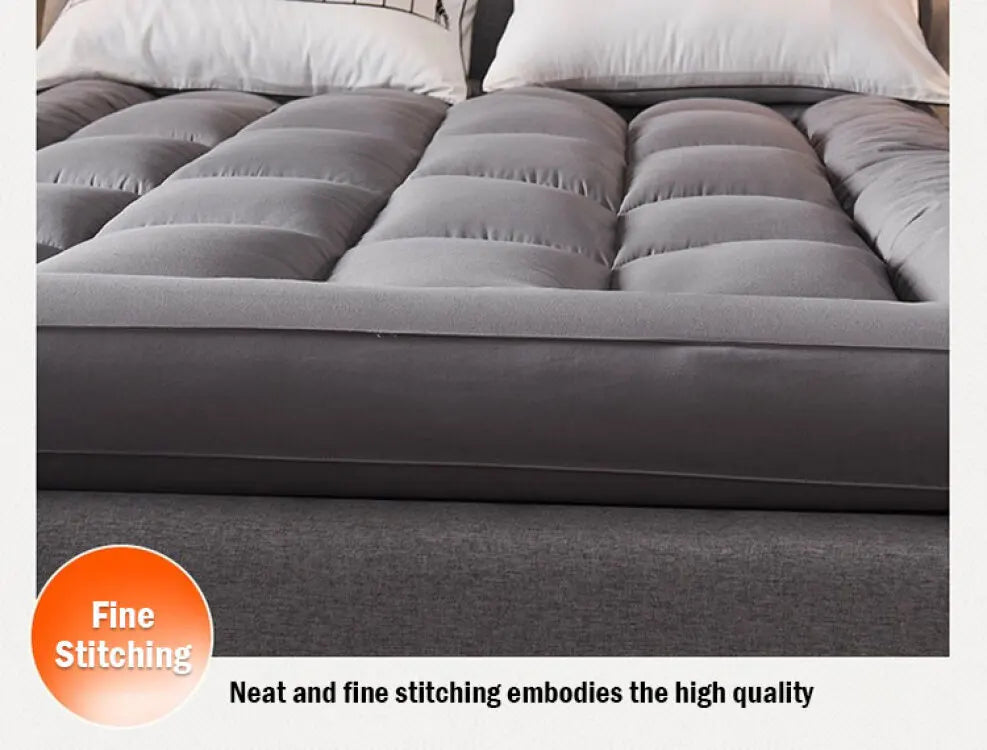 Down soft mattress five-star hotel three-dimensional thickened 10cm mattress student dormitory 0.9m/1.2m soft cushion quilt