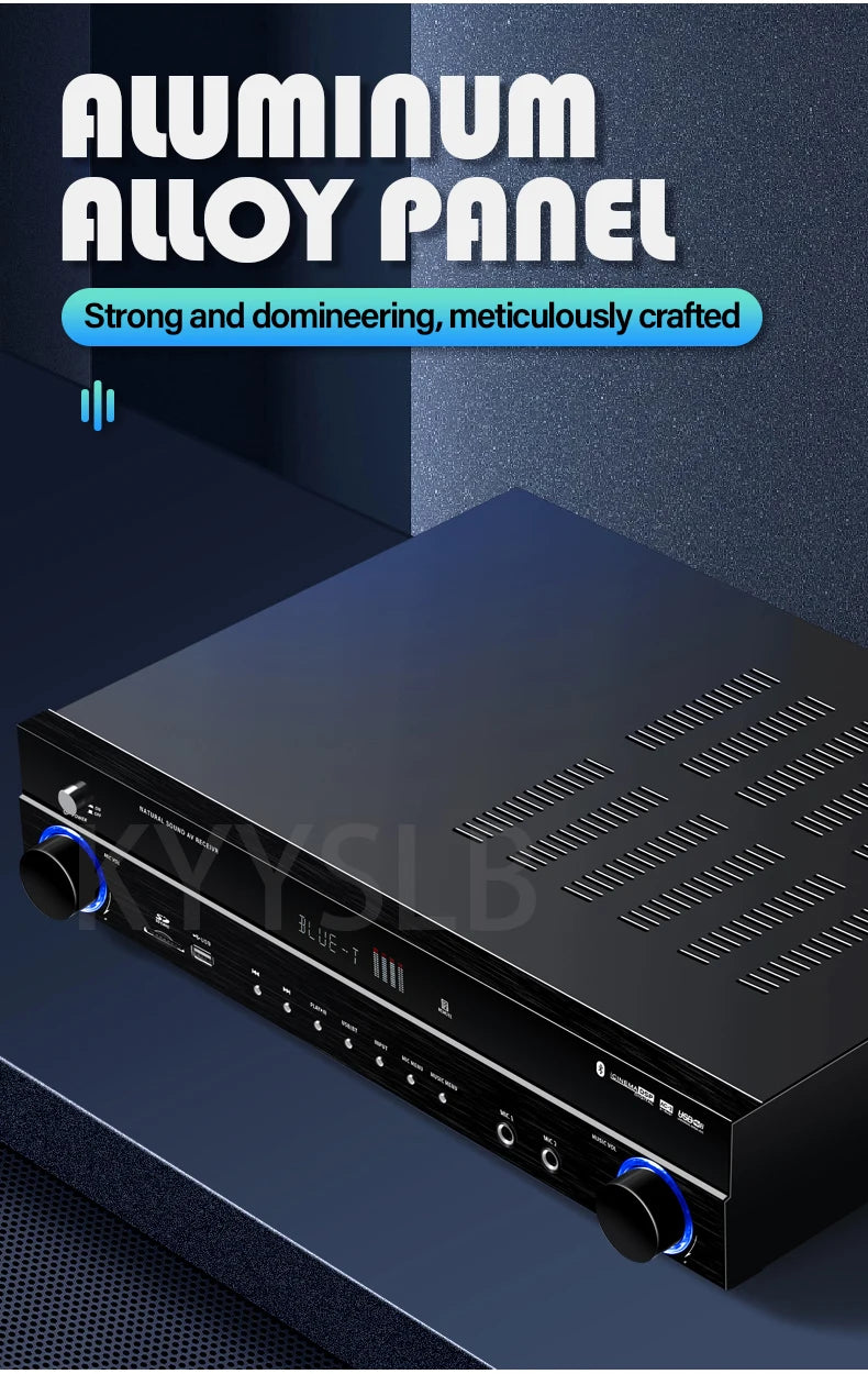 KYYSLB 900W 5.1 Bluetooth Sound Amplifier for Speakers Audio HIFI Karaoke Fever Digital Home Theater System Amplifiers