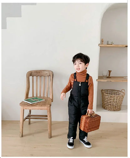 Children Thicken Warm Rompers Boys Girls Autumn Winter Down Pants Kids High Quality Down Trousers Baby Casual Cotton Trousers