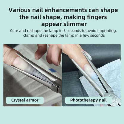 Pink Long Nose Pliers Set Professional Nail Art Pliers For Manicure Extension Jewelry Making Diy Craft Tools