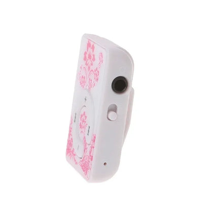 Mini Clip Floral Pattern Music MP3 Player 32GB Card With Micro SD TF Card Clip Design Digital Music Mini USB Cable + Earphone