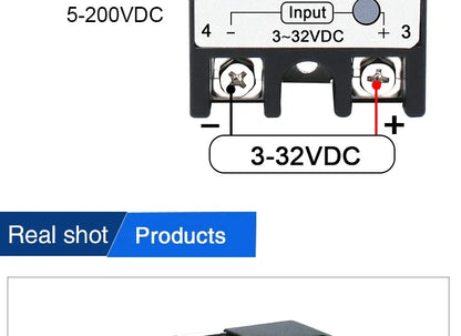 LCTC 10PCS SSR 10A 25A 40A 50A 60A 80A 100A Solid State Relay DC To AC AC To AC DC To DC Single Phase Control Relay
