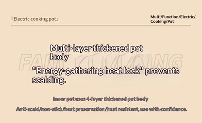 Folding Electric Pot Multifunctional Mini Cooker 15L Portable for Instant Noodles Dormitory Travel Fast Heating Auto Shut Off