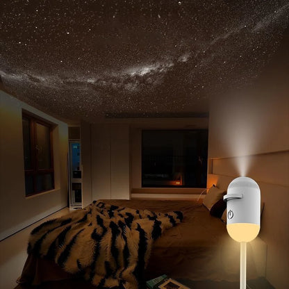 Mini Star Projector Night Light Starlight Atmosphere Lamp with Eye Protection for Bedroom Ceiling USB Rechargeable Aurora Light