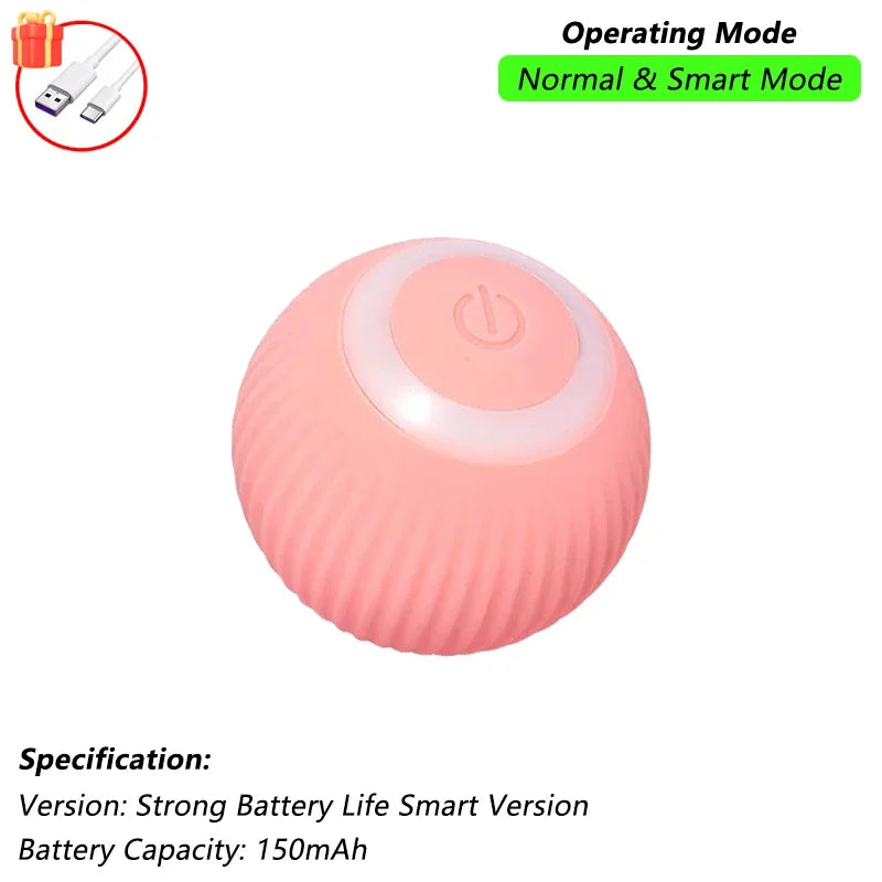 This Interactive Spherical Toy for Cats Features an Automatically Rotating Tail Ball Design and Is Rechargeable Electric Pet Toy
