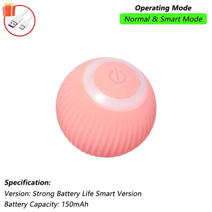 This Interactive Spherical Toy for Cats Features an Automatically Rotating Tail Ball Design and Is Rechargeable Electric Pet Toy