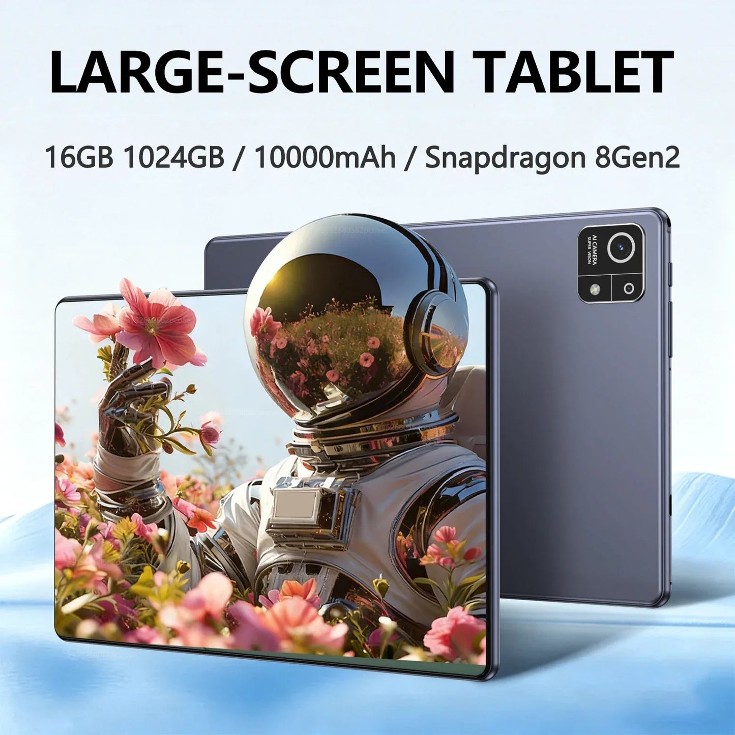 2026 NEW 10.1inch Latest Global Tablet Pad 16GB+1024GB Android 13  Soft Light Screen Ultra WiFi GPS WPS 5G PC