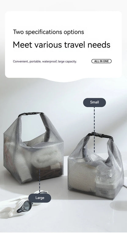 Large Capacity Waterproof Storage Bag Buggy Bag Travel Makeup Portable Storage Bag Outdoor Fitness Clothing Swimming Wash Bag