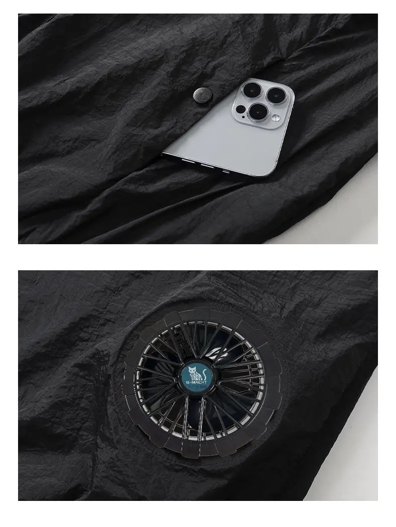 Summer Cooling Vest For Couples Breathable Fan Air Conditioner Jacket Sleeveless Heat Resistant Outdoor Workwear