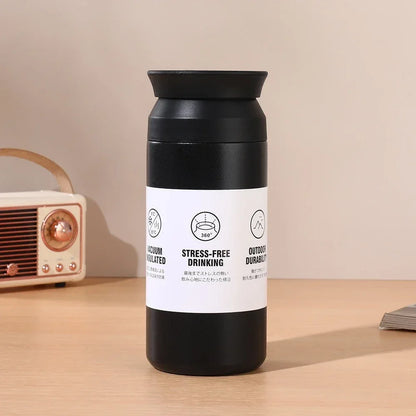 500ml Stainless Steel Thermos Cups Coffee Mug Insulated Water Bottle Thermal Tumbler Vacuum Flask Portable Hot and Cold Cup