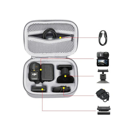 Mini Storage Bag for DJI OSMO NANO Travel Waterproof Protective Carrying Case PU Handbag Box for DJI Osmo Nano Accessories