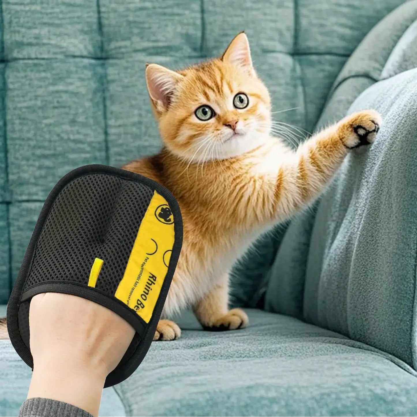 Pet Electrostatic Hair Removal Gloves Dog Cat Hair Removal Brush Gloves Hair Adhesive Gloves Carpet Clothing Hair Cleaning Brush