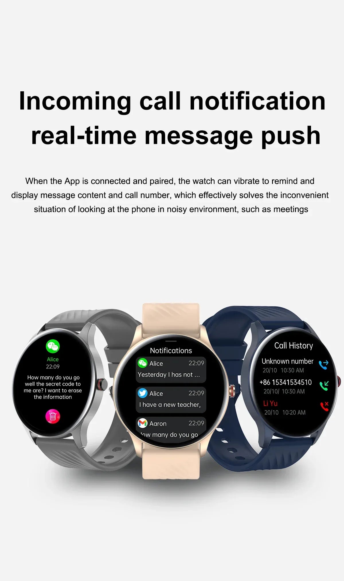 New Health Smart Watch ECG Heart Rate Blood Oxygen Blood Pressure Monitoring Bluetooth Call GPS Movement Trajectory Smartwatches