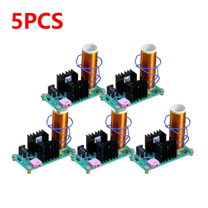 DIY Mini for Tesla Coil Kit DIY Music Loudspeaker Board Arc Experiment High Temperature High Pressure Plasma DC 15-24V 15W 2A