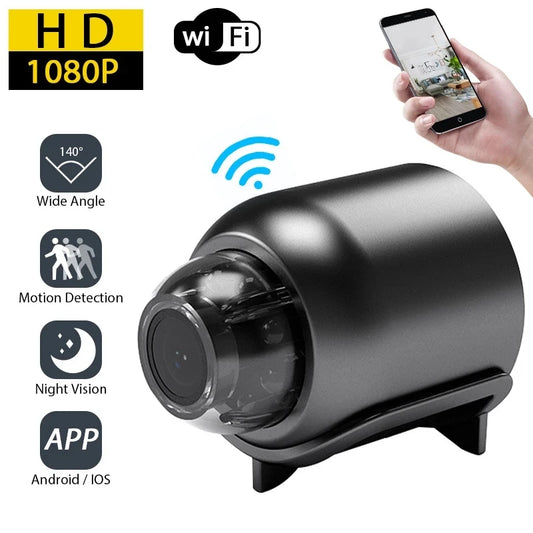 1080P HD Mini Camera WiFi Wireless HD Night Vision Camera Home X5 Remote Camera Kids Pet Safety Monitoring by PDG ibma