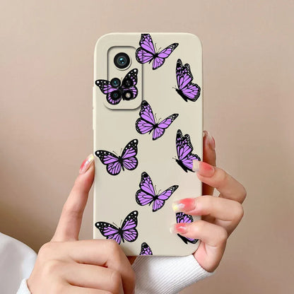 For Xiaomi Mi 10T 5G Phone Case Matte Liquid Silicone Shell For Xiaomi Mi 10T Pro 5G Cute Cat Cartoons Ultrathin Fashion Fundas