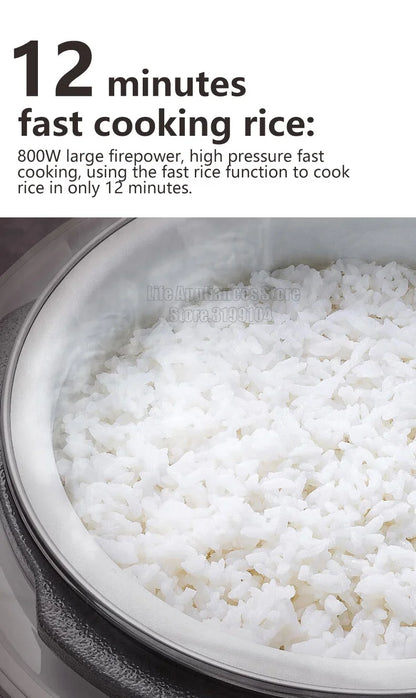 MOPRHY RICHARDS 2.5L Electric Rice Cooker 70Kpa Pressure 220V Multi Cooking Pot Home Appliances 800W Heating Stew Soup Beef
